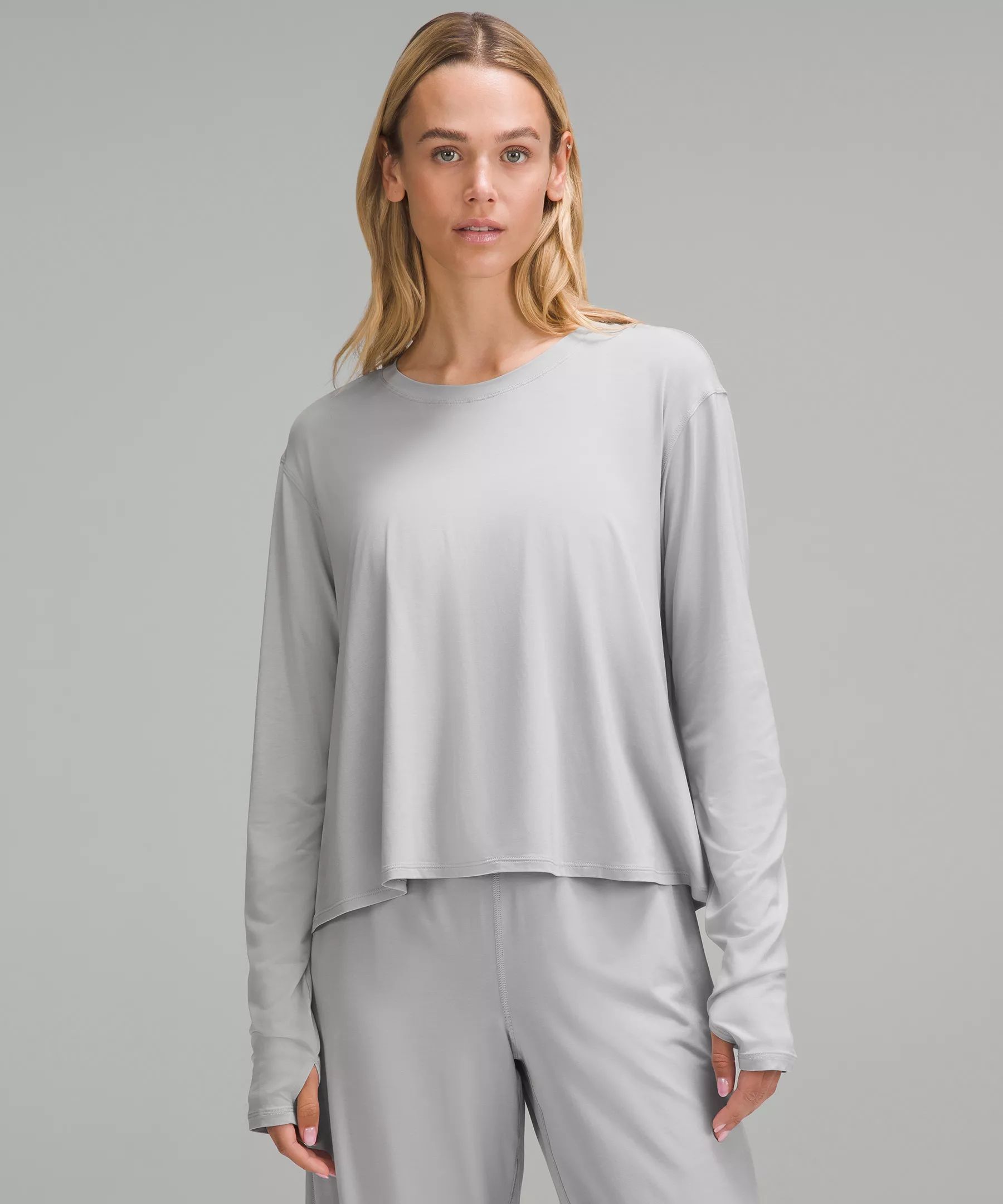 Modal Relaxed-Fit Lounge Long-Sleeve Shirt | Women's Long Sleeve Shirts | lululemon | Lululemon (US)