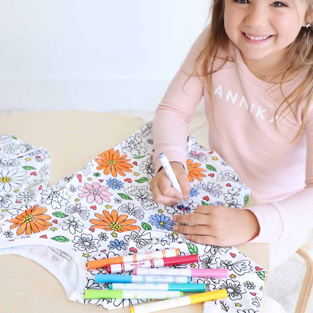 ColorMe Pajama™ Two Piece Set | Floral Flutter* | Caden Lane