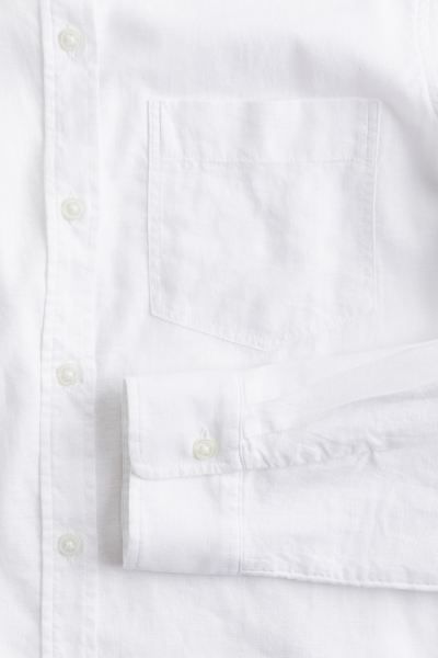 Linen-blend Shirt | H&M (US + CA)