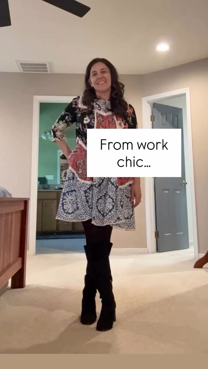 Another day, another hand-me-down dress knocking it out of the park! Since this is an “oldie” I thought I’d find y’all some current options. Check out my LTK link in bio@or comment BOHO for links!  Plus, this fall’s finds are still serving up wins in the afternoon carline & practice pickups!  Follow my LTK for links & inspiration for everyday looks that slay again and again.  #ootd #affordablefashion #momstyle #carline #sports

#LTKOver40 #LTKstorytime #LTKootd