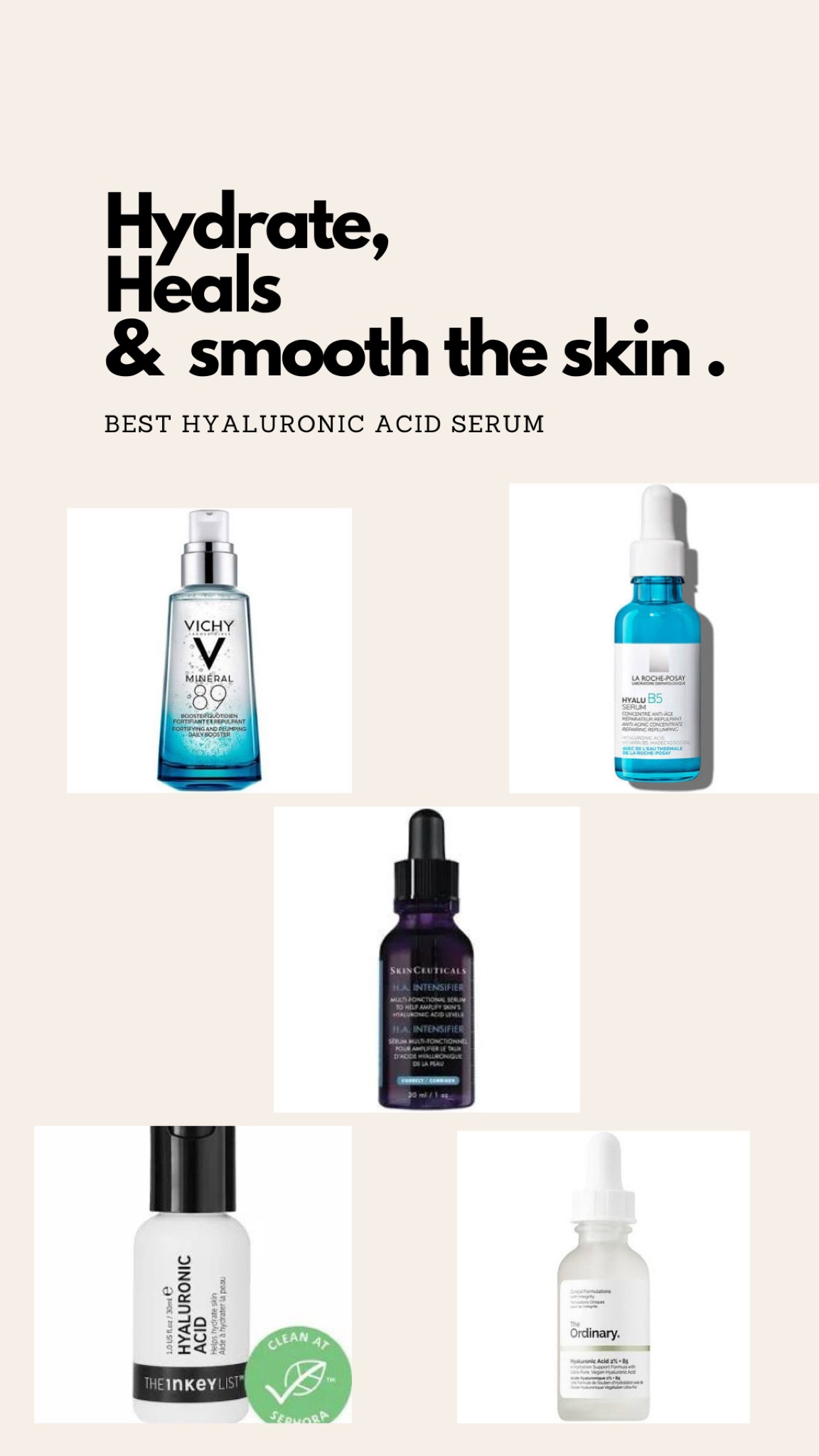 Hyaluronic acid is one of the best skin friendly serums out there. It can hold 10 times it’s weight in water. This is perfect to keep your skin healthy, smooth and plump. Grab yours today  

#LTKbeauty #LTKitbag