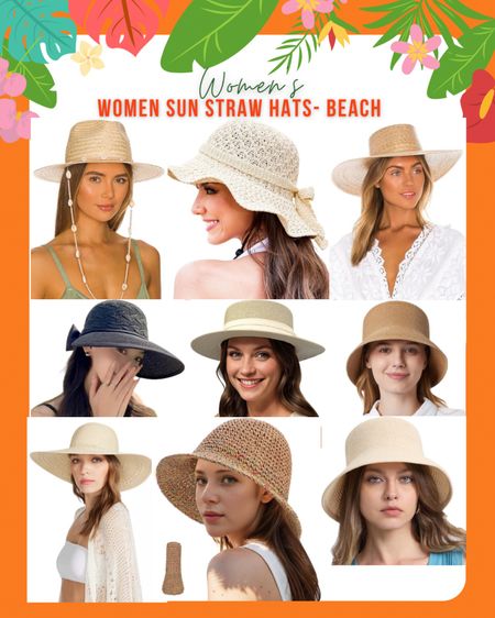Sun straw hats for women- beach
Straw hats 
Sun hats 
Bucket hats 

#LTKTravel #LTKSwim #LTKStyleTip