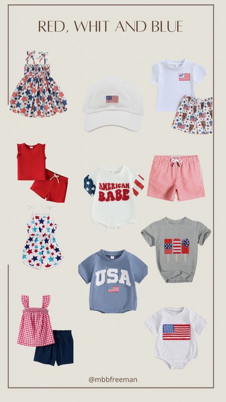 Kids patriotic outfits #toddlerclothes #babyclothes

#LTKBaby #LTKKids