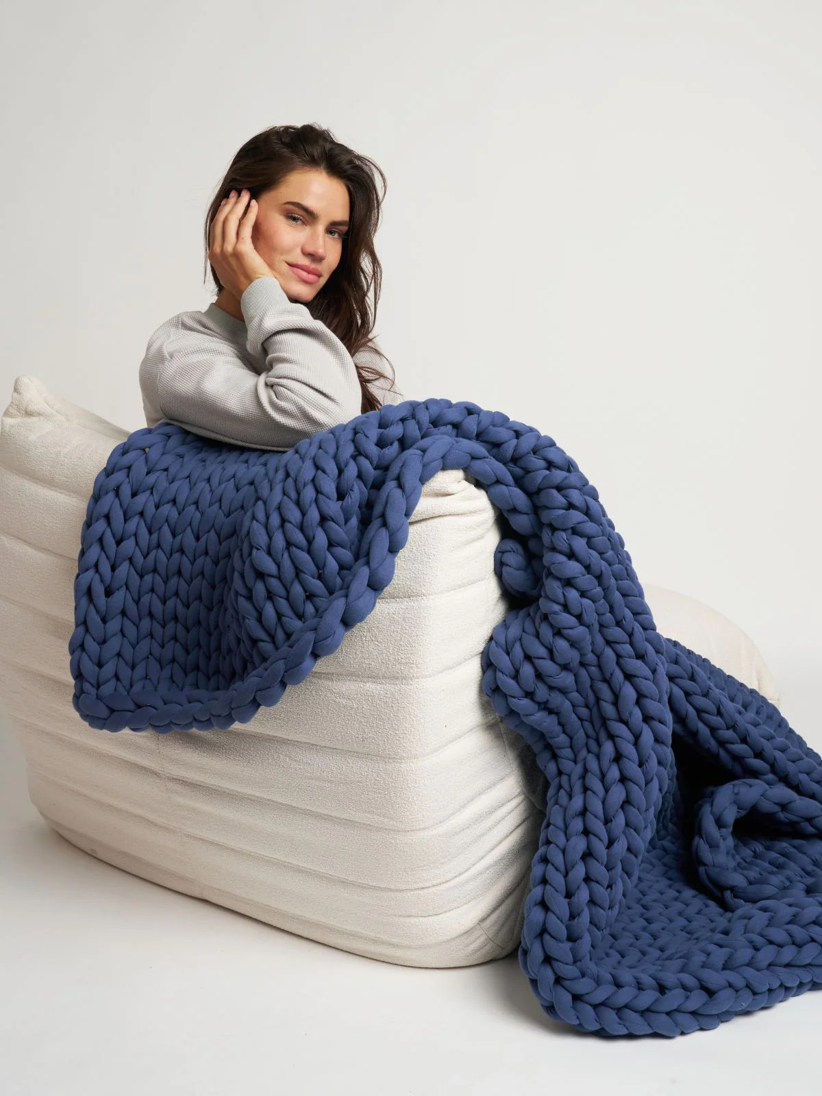 Comfrt CuddleCloud Weighted Blanket | Ocean | Blue | Oversized | 20lb | Comfrt