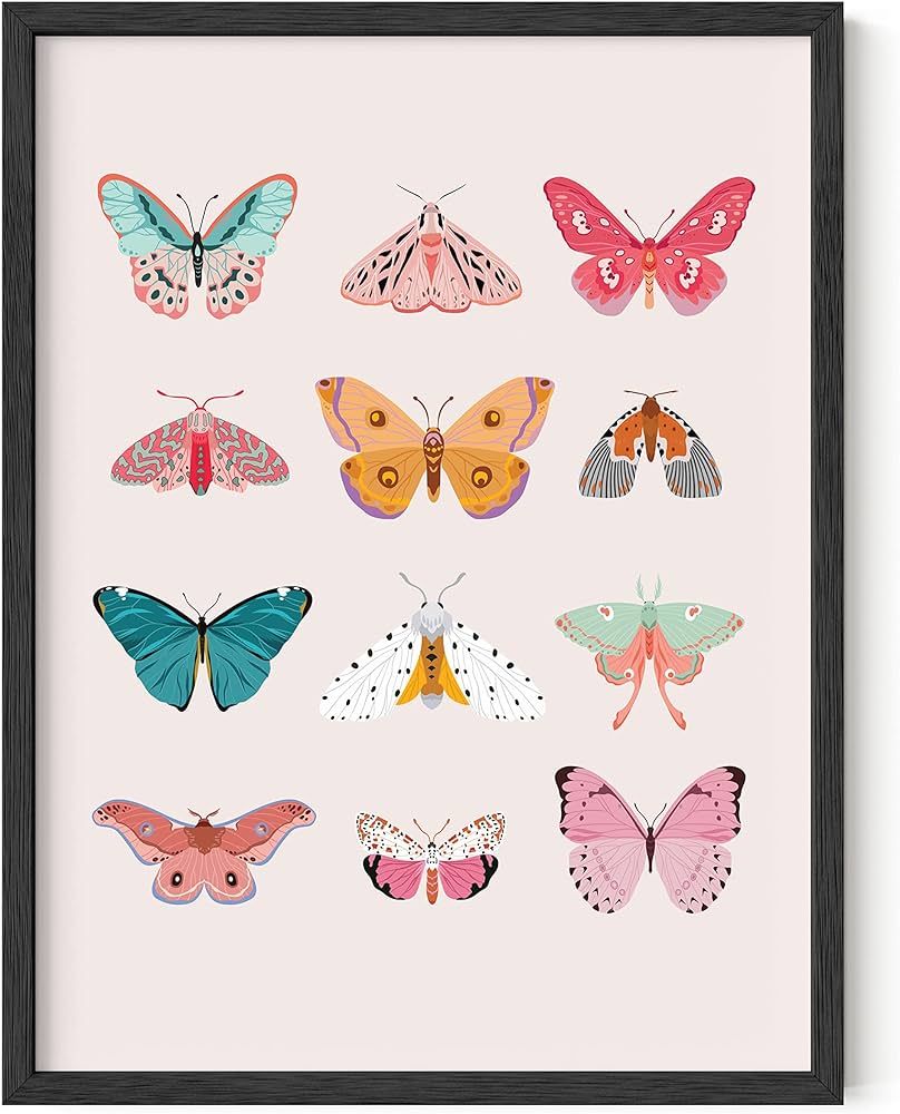 HAUS AND HUES Vintage Butterfly Posters & Butterfly Prints - Butterfly Poster Vintage Butterfly A... | Amazon (US)