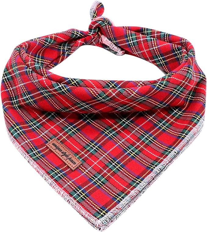 Unique style paws Dog Bandana, 1PC Washable Square Christmas Dog Scarfs for Small Medium Large Do... | Amazon (US)