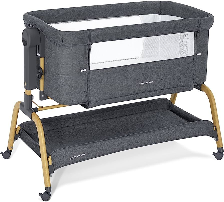 ANGELBLISS 3 in 1 Baby Bassinet, Rocking Bassinets Bedside Sleeper with Comfy Mattress and Wheels... | Amazon (US)