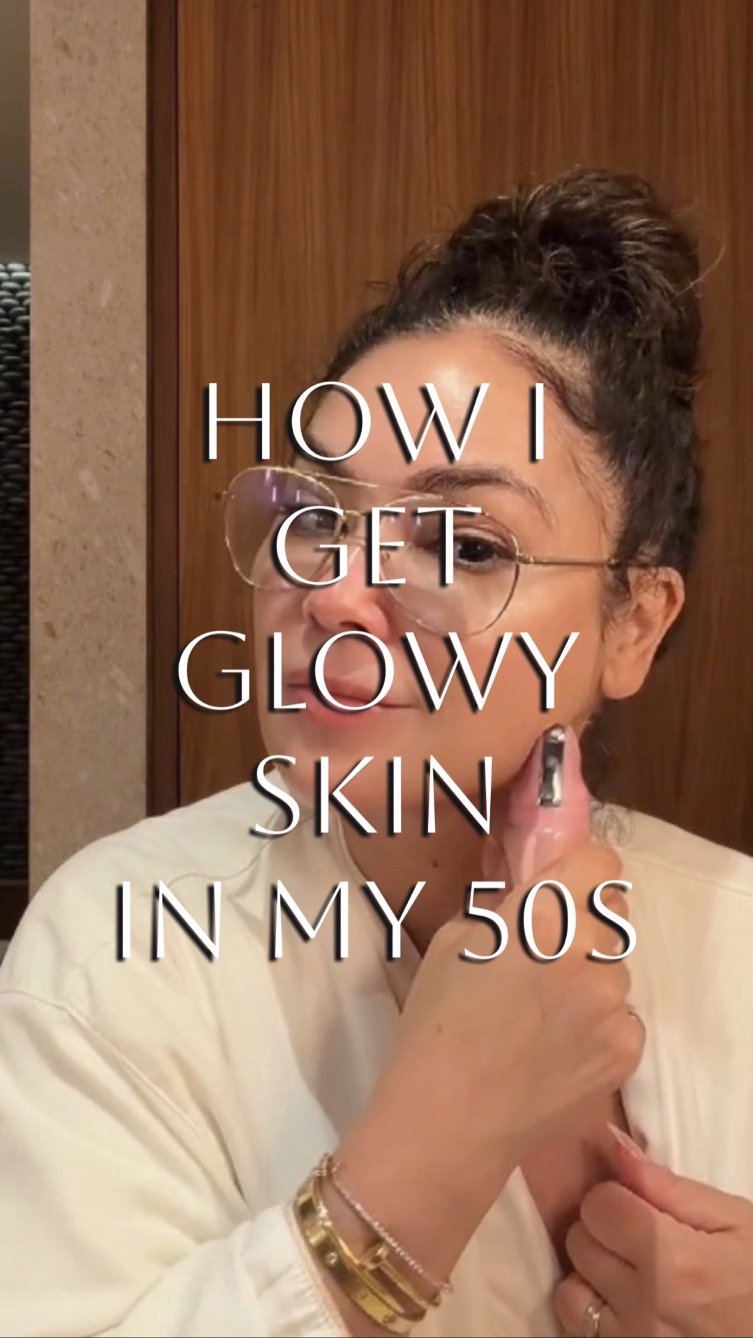 My nighttime skincare routine on vacation. You don’t need a million products - just a few good ones. Linked below.