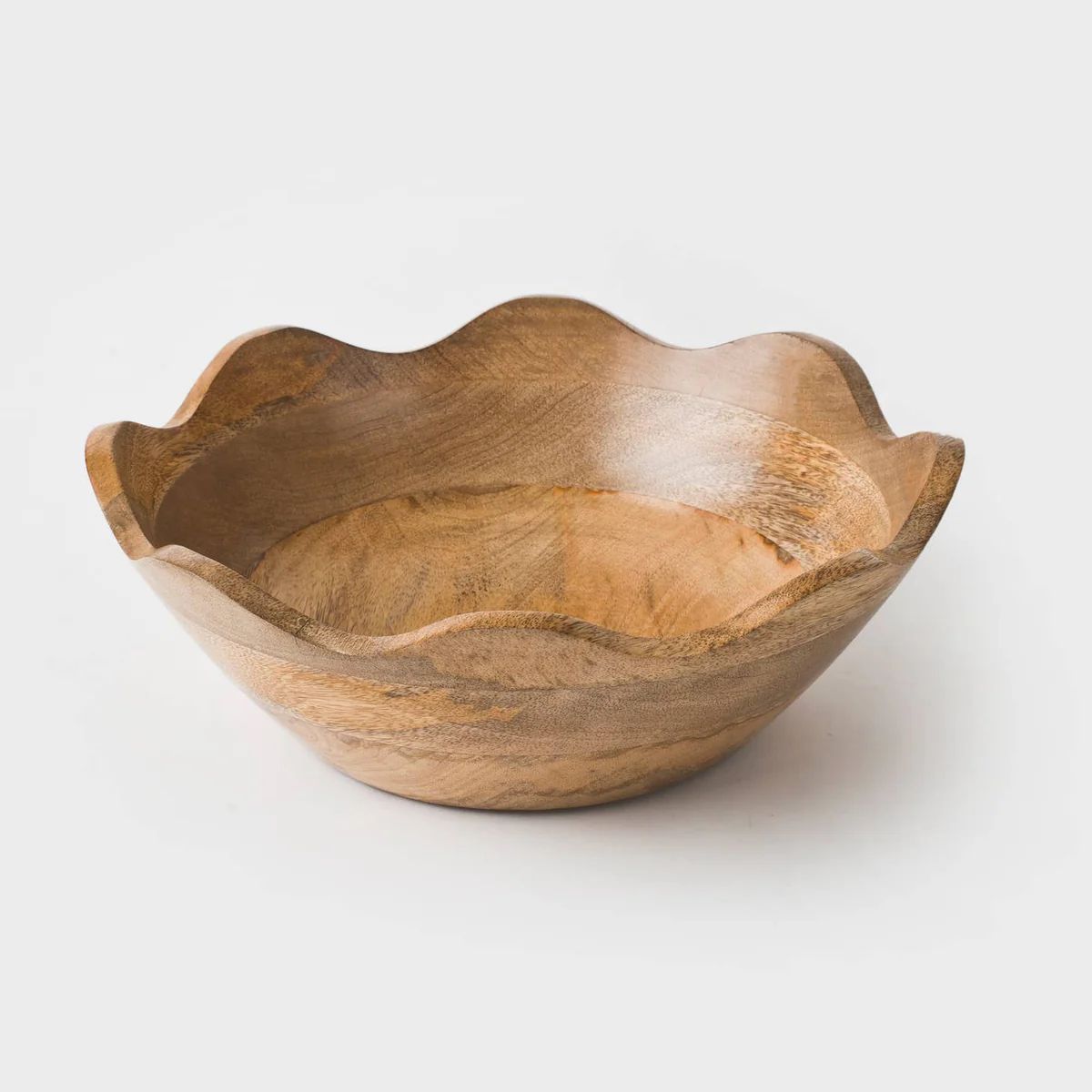 SCALLOP EDGE WOOD BOWL - MEDIUM | Cooper at Home