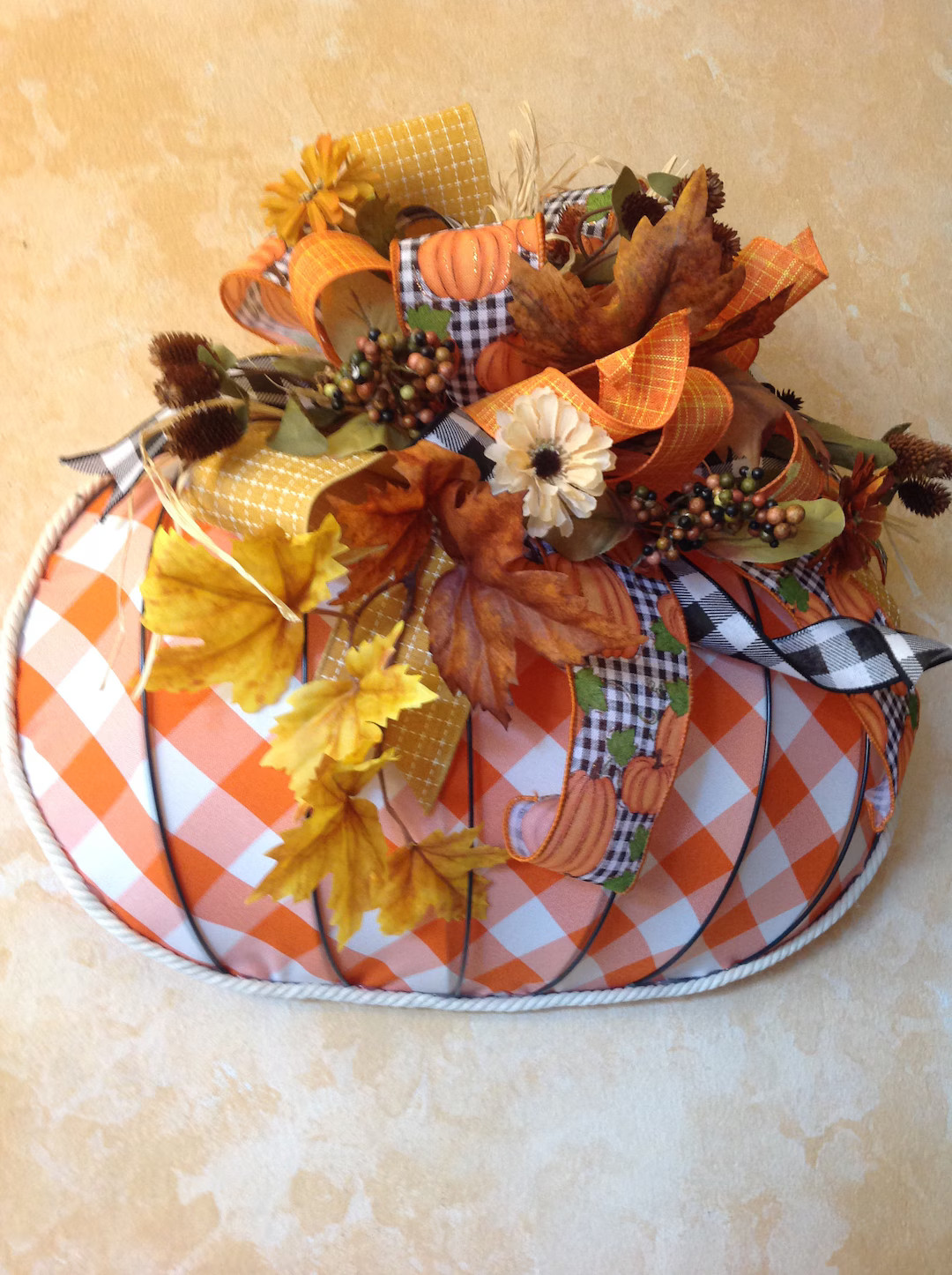 Fall Door Hanger,3 D Fall Pumpkin, Farmhouse Decor, Orange Pumpkin Door Hanger, Pumpkin Wreath, S... | Etsy (US)