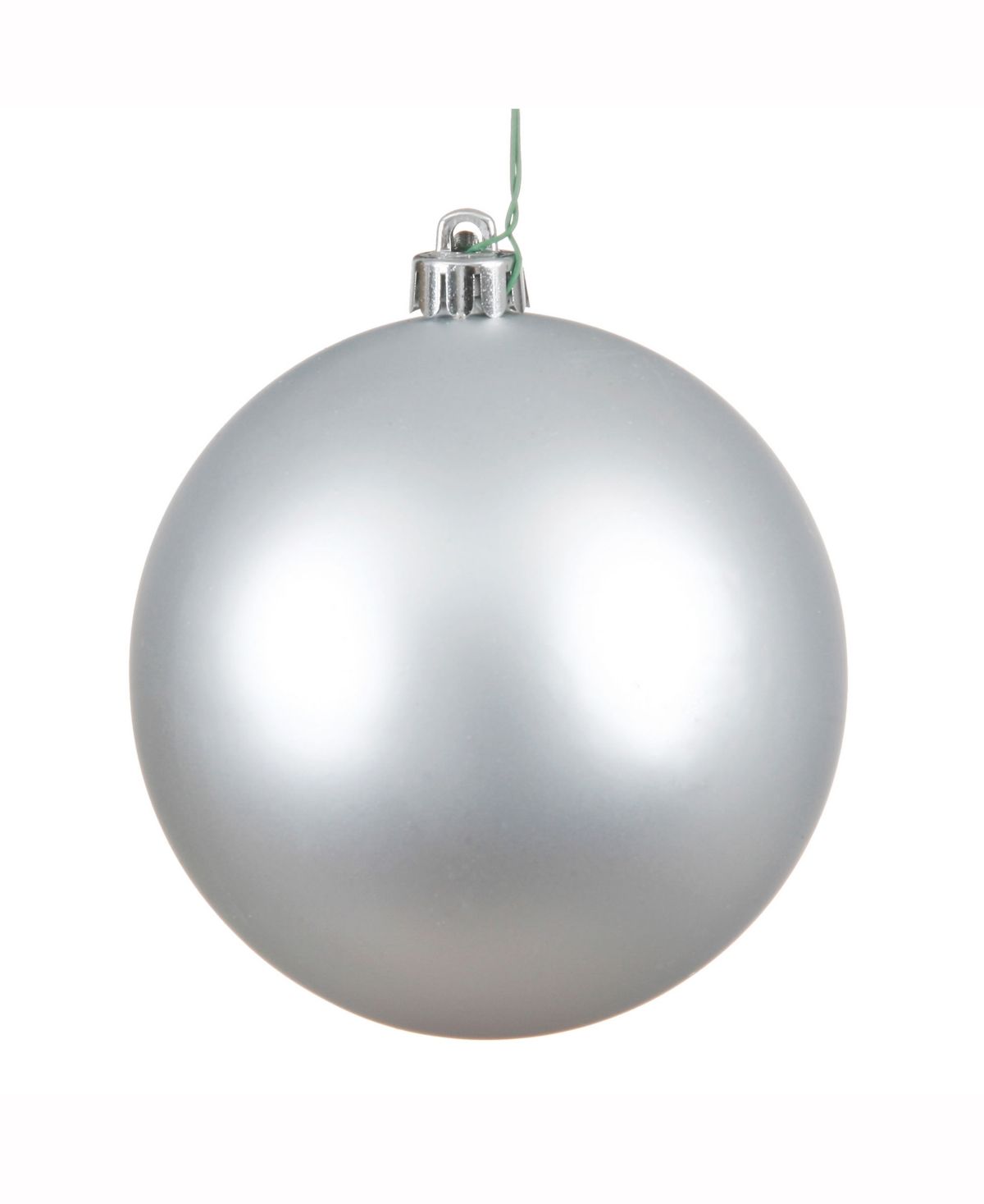 Vickerman 15.75" Silver Matte Ball Christmas Ornament | Macys (US)