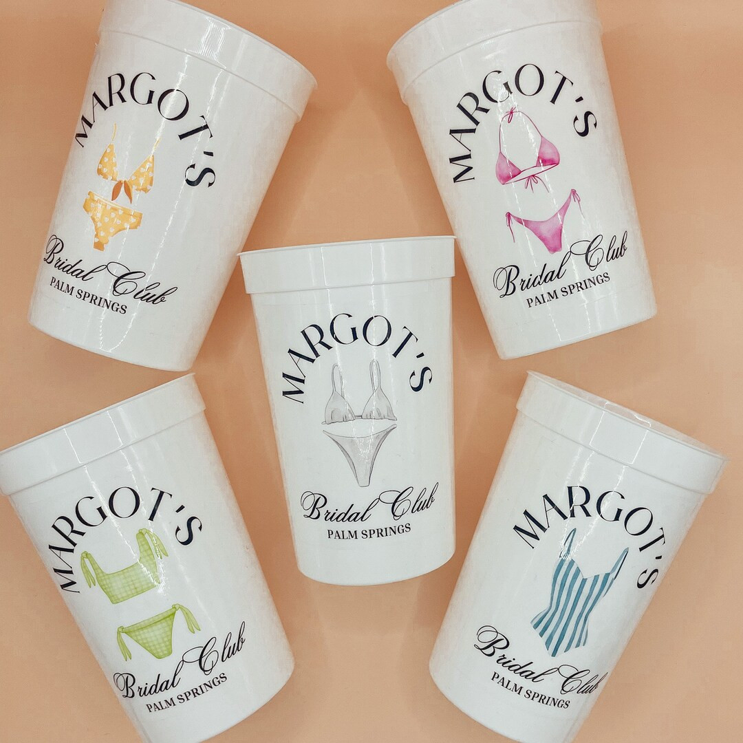 Personalized Coastal Bachelorette Cups Custom Drinking Cups Beach Bachelorette Party Lake Life Pa... | Etsy (US)