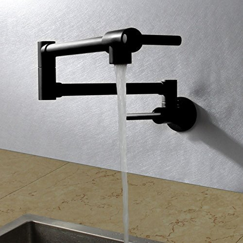 Brass Extend Kitchen Faucet Pot Filler Double Joint Spout Tap Black Single Cold 642033154215 | eBay | eBay US