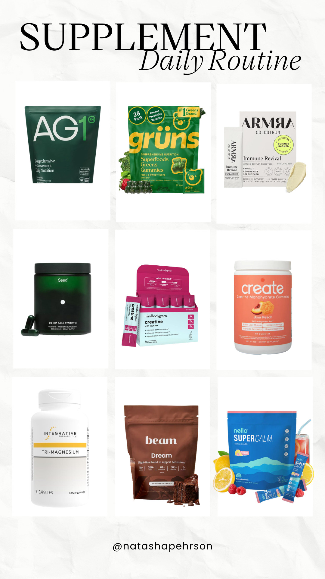 Supplement Daily Routine! 

 #LTKmorningroutine #LTKActive #LTKU