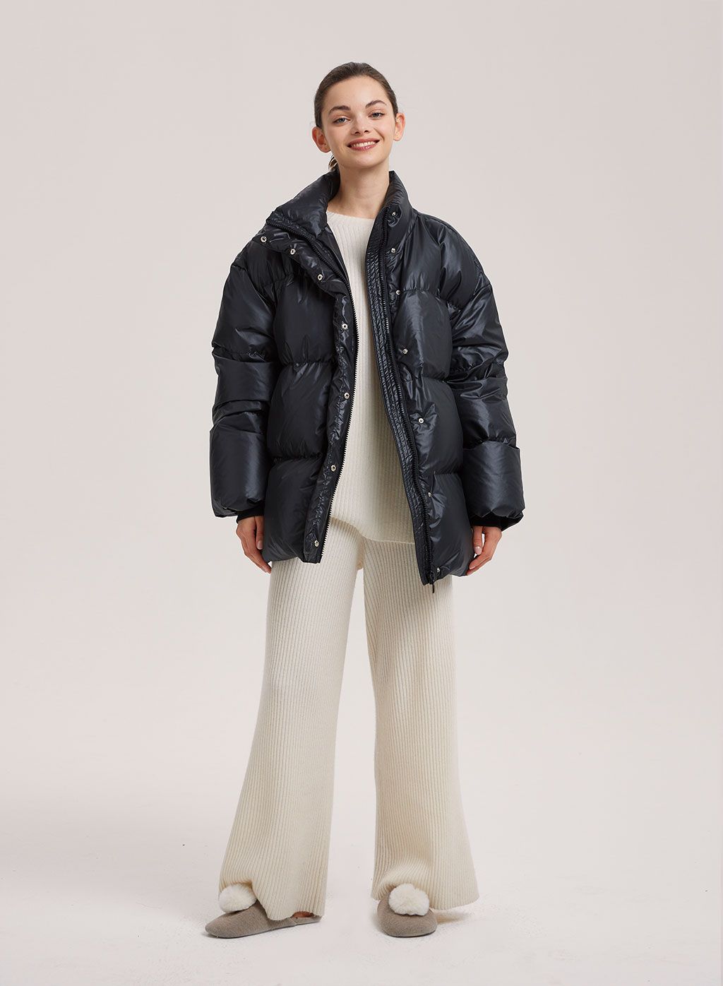 Matte Quilted Puffer Jacket | NAP Loungewear