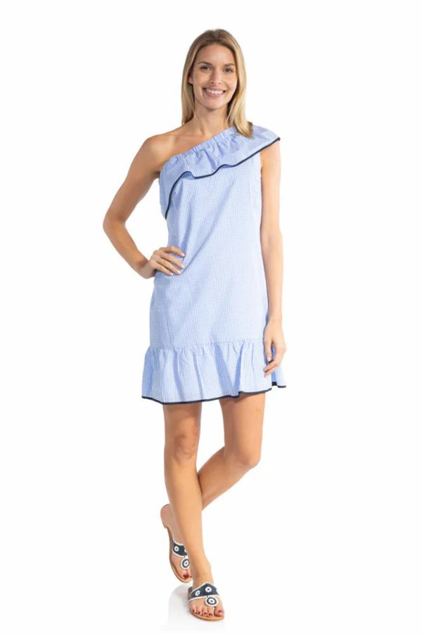 Gingham Off Shoulder Dress | Sail to Sable