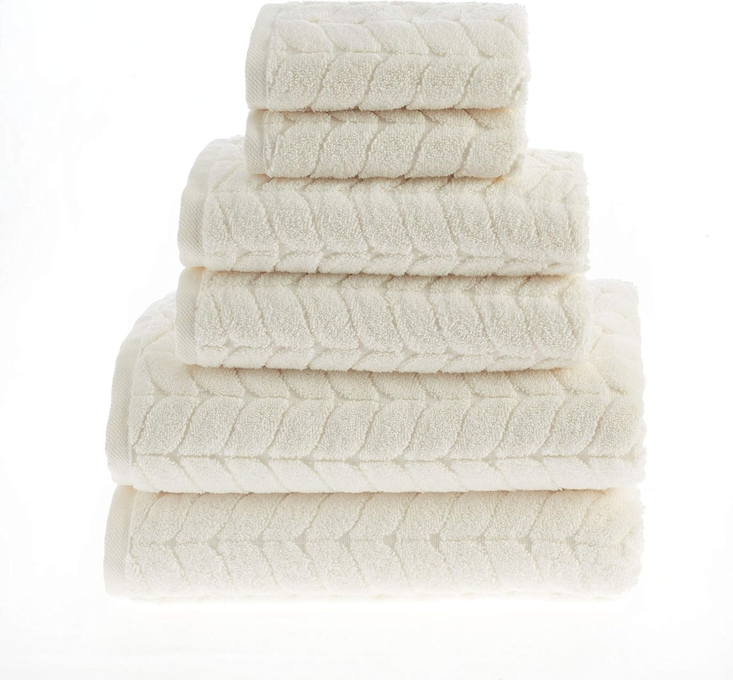 BAGNO MILANO 100% Turkish Cotton Jacquard Luxury Towel Set – Quick Dry Non-GMO Ultra-Soft, Plus... | Amazon (US)