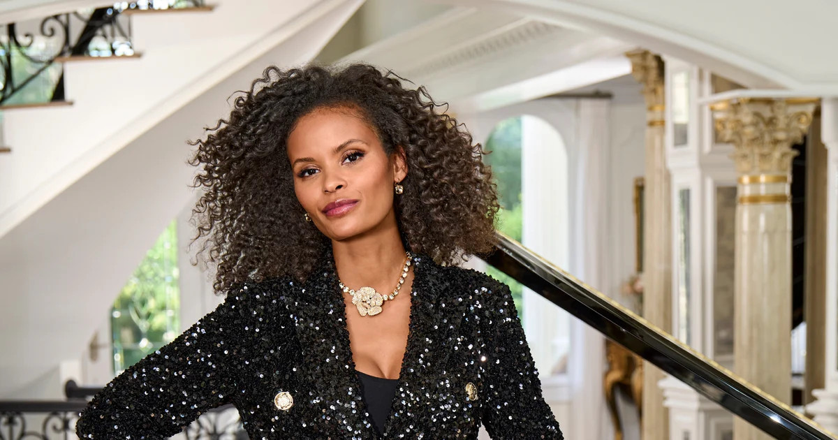 Sequin Double Breasted Blazer - Black | Boston Proper | Boston Proper