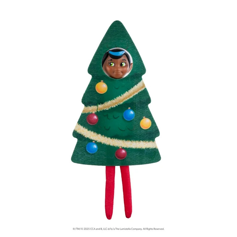 Elf Mates Christmas Tree Costume – Holiday Outfit for Scout Elf or Elf Mates Dolls (Wearable Ac... | Walmart (US)