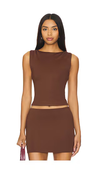 Lainey Top in Brown | Revolve Clothing (Global)