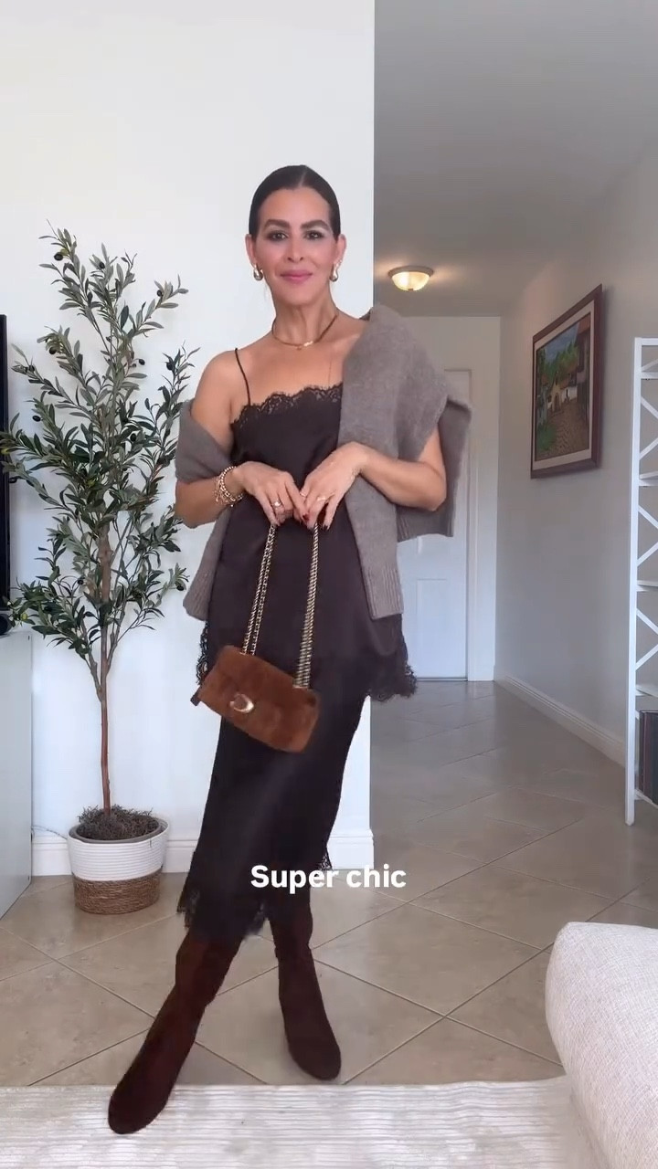 Zara haul part 2!!🧡black dress is on sale!!

Wearing a size S in satin top,s size s in satin pants, size 4 in wide leg jeans, size S in brown skirt, size s in black satin slip dress, size M in brown sweater. Heels, burgundy boots, brown suede boots all true to size. 

I’m 5’7”| 130 pounds. S
#zarafinds  #jeansoutfit  #Fallfinds  #outfitideas #widelegjeans #zaradress

Fashionhacks, Style tips, outfit inspiration , Fall outfits , casual outfits, how to wear, date night outfit

#LTKSeasonal #LTKFindsUnder100 #LTKSaleAlert