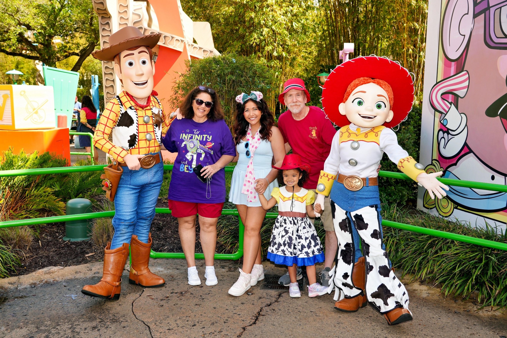 The toy box took over Hollywood Studios today 🤠

Jessie leading the roundup, Bo Peep and Buzz on official ‘Don’t lose Woody’ duty, and Woody just out here living his best sheriff life. 😂

To infinity… and wherever Pops decides to wander next. 🚀

#LTKgrwm #LTKdayinmylife #LTKootd