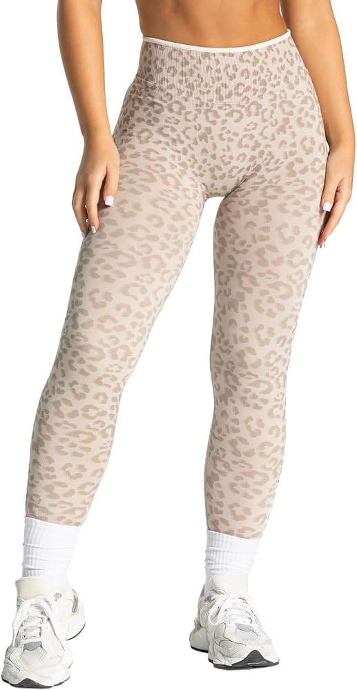 Women\u2019s Leopard Seamless Scrunch Leggings High Waisted Butt Lifting Workout Leggings Tummy C... | Amazon (US)