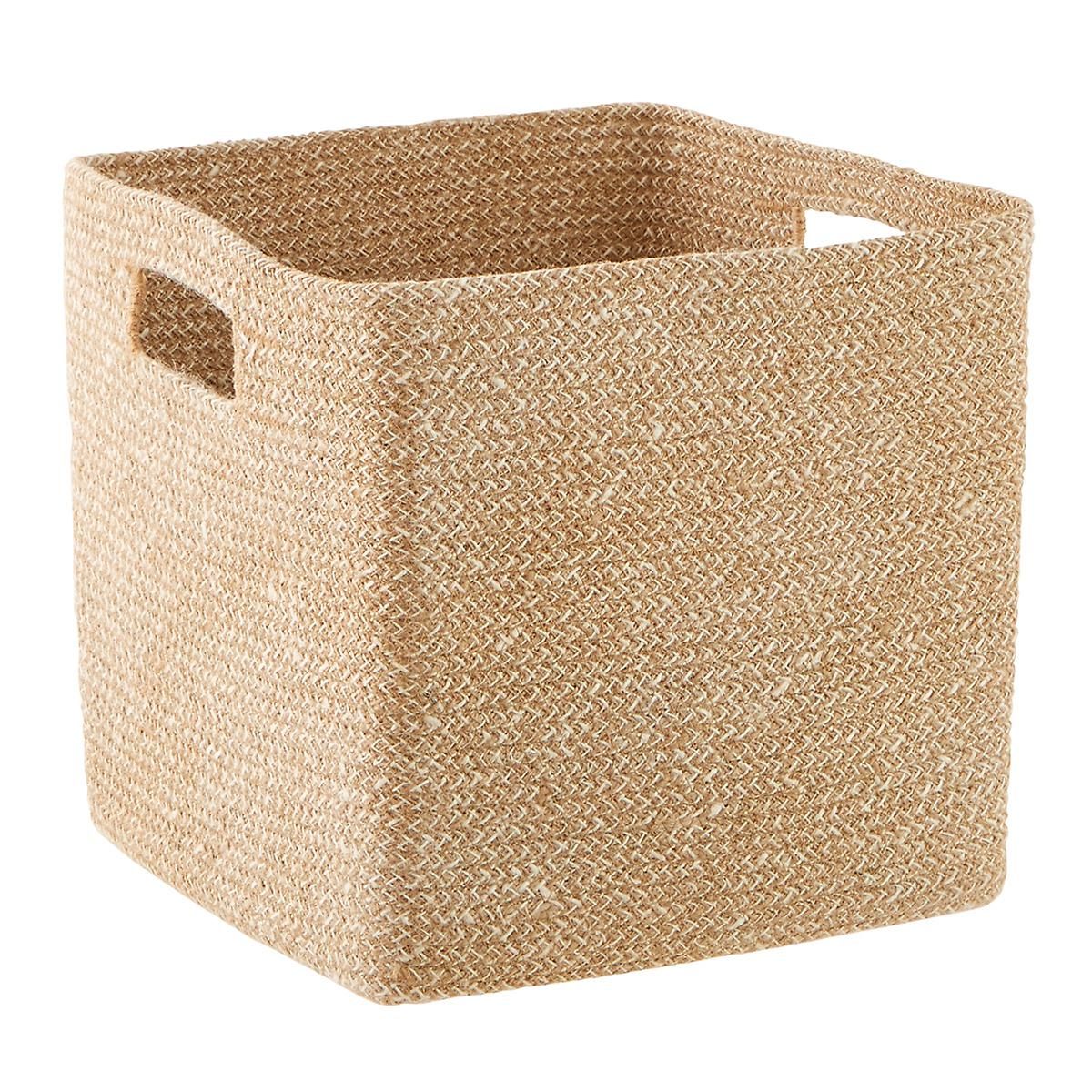 Sand Woven Jute Cubes | The Container Store