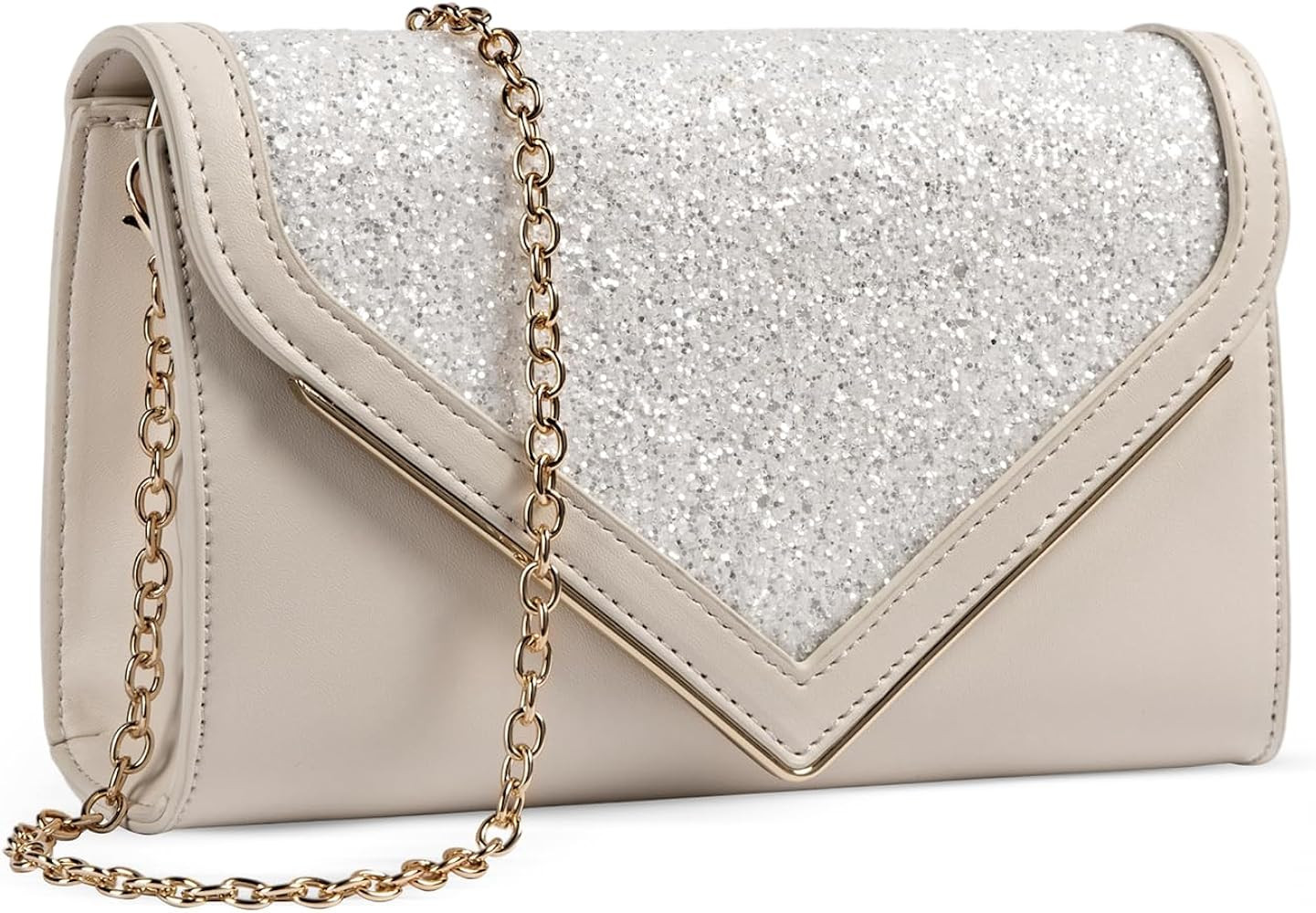 CLUCI Clutch Purses for Women, Sparkling Evening Bag with Detachable Chain, Crossbody Shoulder Ha... | Amazon (US)