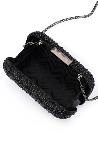 Keren Diamond Hotfix Clutch in Black | Revolve Clothing (Global)