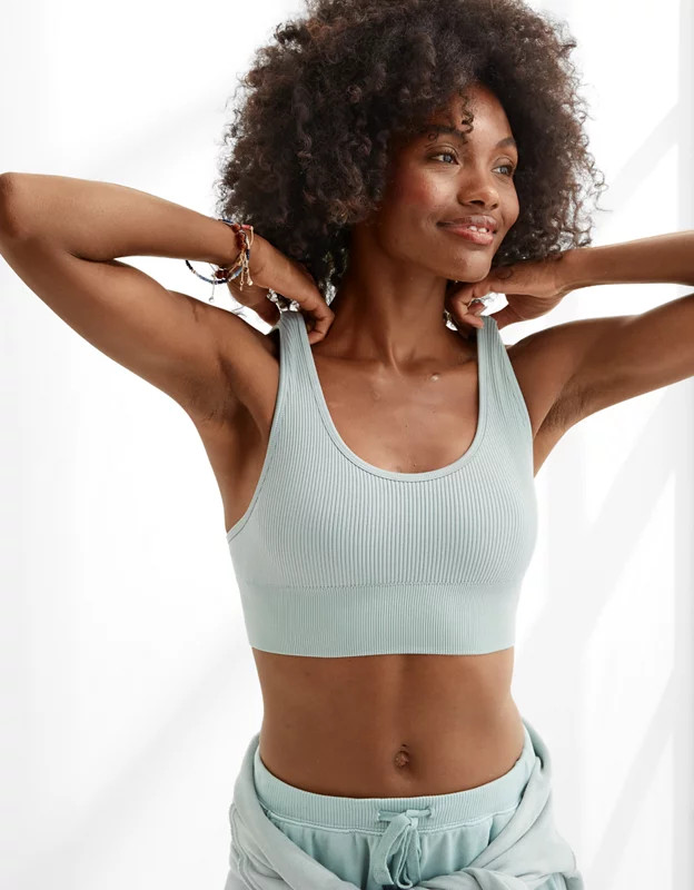 Aerie Seamless Square Neck Bralette | American Eagle Outfitters (US & CA)