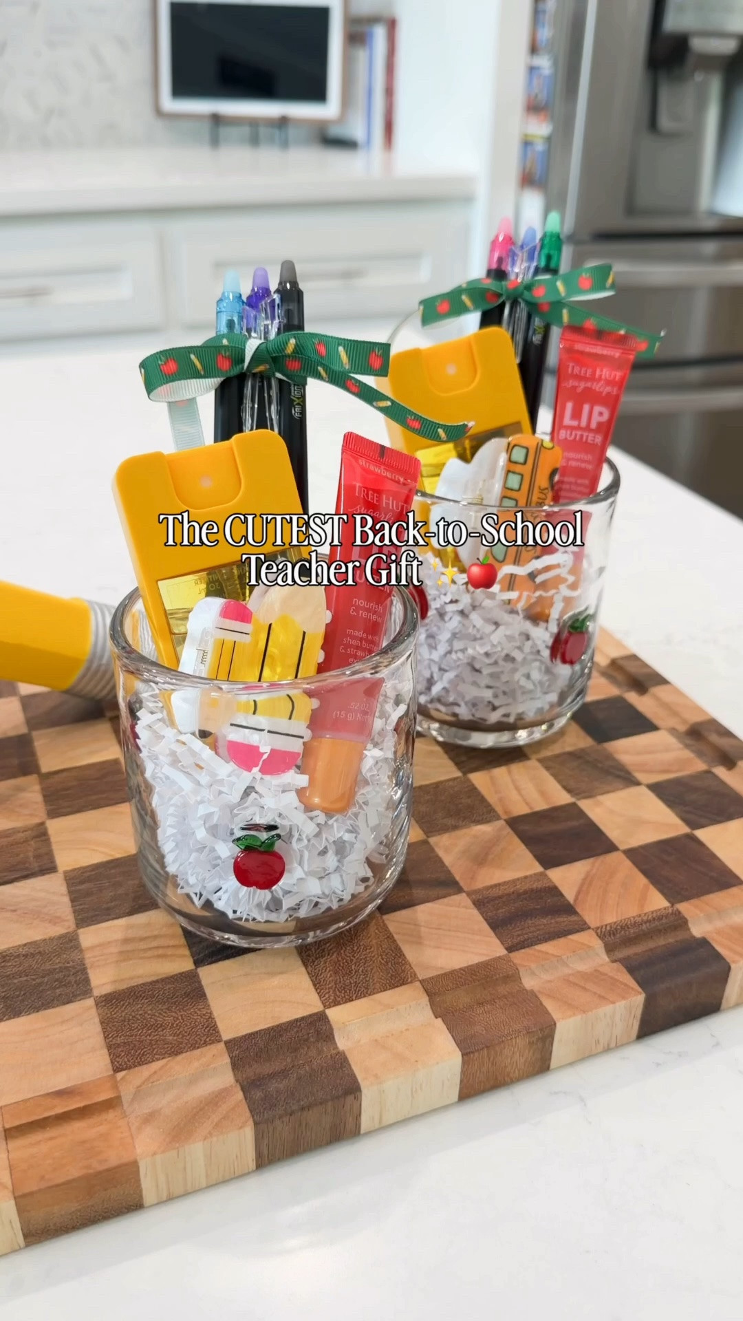 The cutest back to school teacher gift idea! 🍎✨ Fill an apple glass cup with teacher essentials for a gift they'll actually use. ❤️

Comment SHOP for the links!

Save this for Meet the Teacher night and tag a friend who needs this idea.

#BackToSchoolTeacherGift #TeacherGiftIdea #MeetTheTeacher #BackToSchoolIdeas #TeacherAppreciation

#LTKmomlife #LTKSeasonal #LTKKids