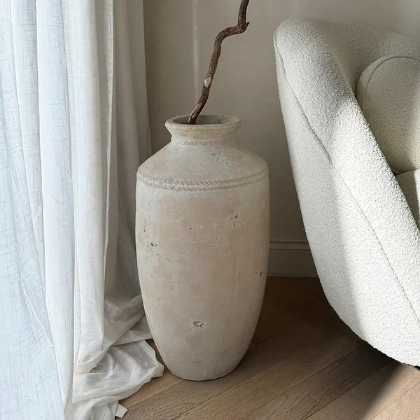 Toledo - Large Sand Textured Terracotta Vase | William Wood