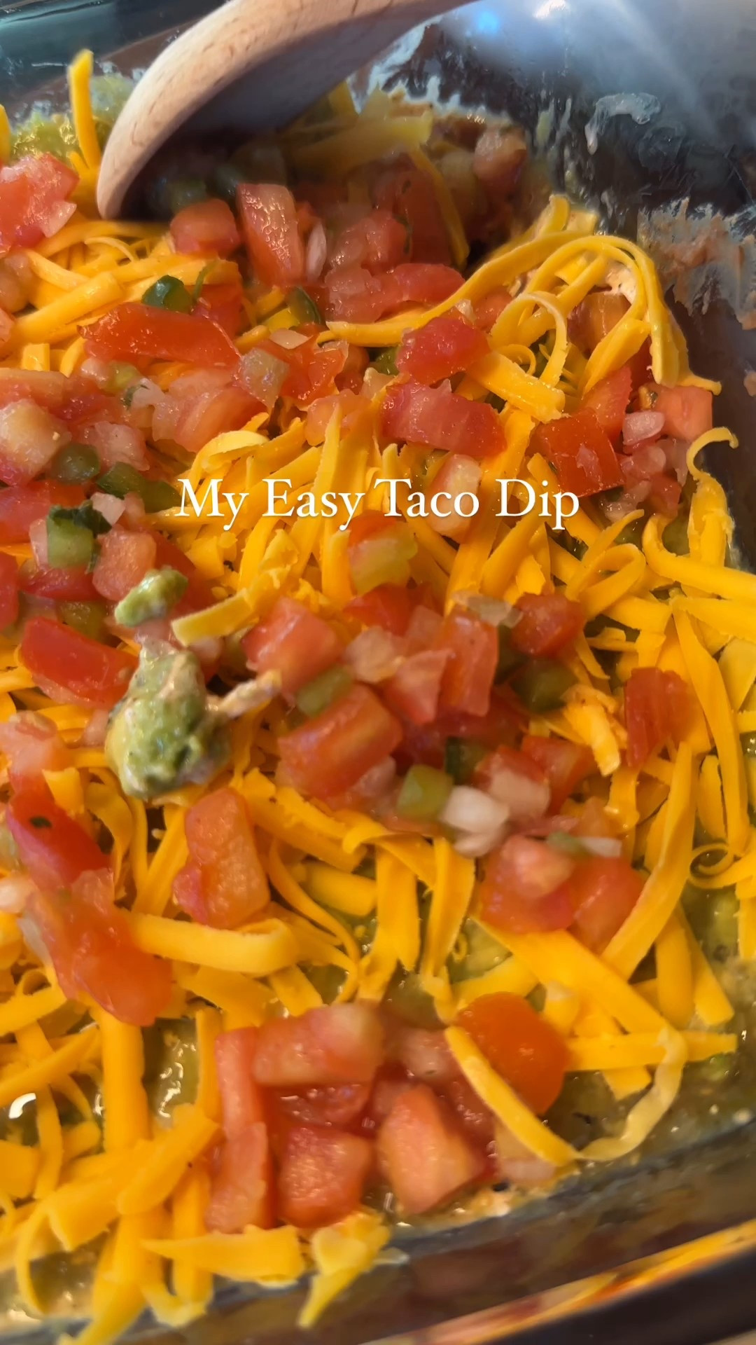 My Easy Taco Dip

Everyone's had a taco dip before, but not everyone seasons the layers as they should. We're taking a classic, and adding some love to make an easy and delicious taco dip!

Here's what you'll need: 
1 can of refried beans
1 cup light sour cream
1/2 cup of your favorite salsa
2 avocados
2 cups pico de Gallo
1 lime
1-2 cups freshly shredded cheddar cheese
9x13 dish

Homemade taco seasoning:
1 tbs chili powder
1 tbs paprika
1/2 tsp garlic powder
1/2 onion powder
1/2 tbs cumin
1/4 tsp oregano
1/4 tsp salt
1/4 tsp pepper
Dash of cayenne pepper

Here's how to make it:
1. You start by making homemade taco seasoning. It's so easy, don't even think about buying it. You have all the ingredients in your spice drawer, I promise! 
Set that aside, because you'll divide it into two later.
2. Add 3./4 of the can of refried beans, 1/2 of the seasoning mix and juice of a lime to a bowl. Mix well until combined. Spread in the bottom of the dish. This will be the bottom layer.
3. Take 1 cup of sour cream, and add the remaining taco mixture. Spread onto the refried bean layer. 
4. Then spread your favorite salsa on top of that. I used a green one, but any will do! 
5. For the guacamole layer, mash 2 avocados with 1/2 cup of pico and the juice of a lime. Add that on top of the salsa layer.
5. Top with cheddar cheese and more pico. 
6. Refrigerate for at least 1 hour. Serve with crispy tortilla chips and enjoy! 

#LTKParties #LTKHome #LTKFamily