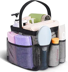 EUDELE Mesh Shower Caddy Portable for College Dorm Room Essentials, Shower Caddy Dorm with 9-Pock... | Amazon (US)