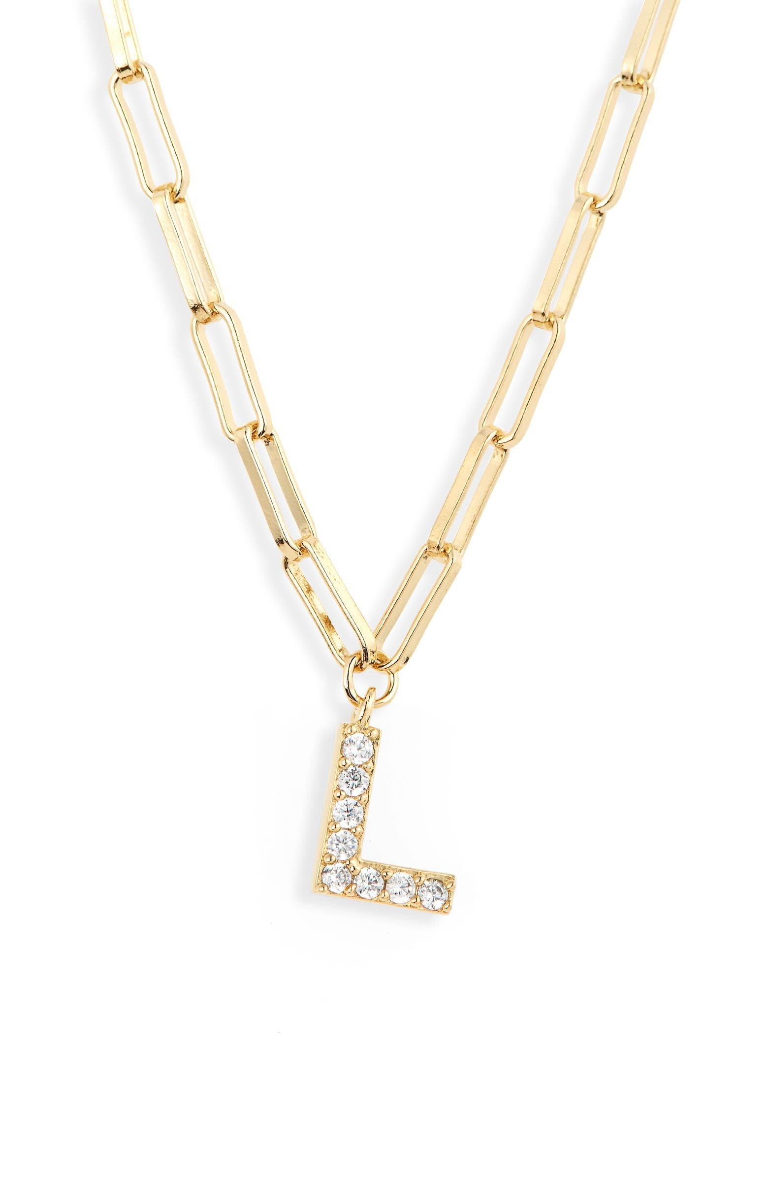 Pavé Initial Pendant Necklace | Nordstrom