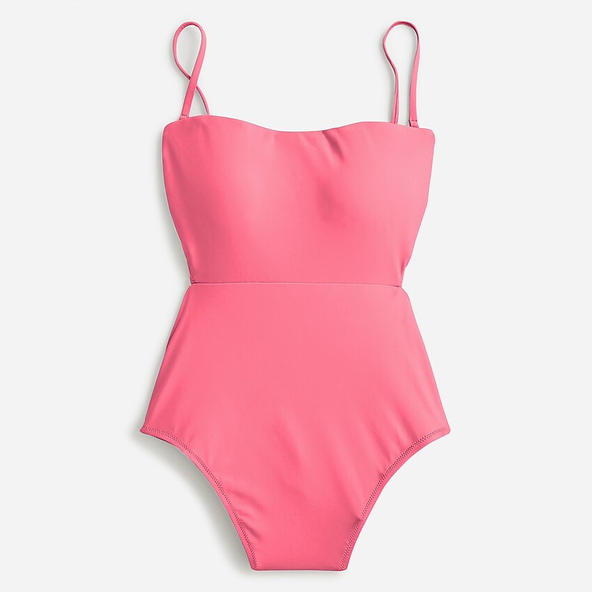 Cutout tie-back one piece | J. Crew US