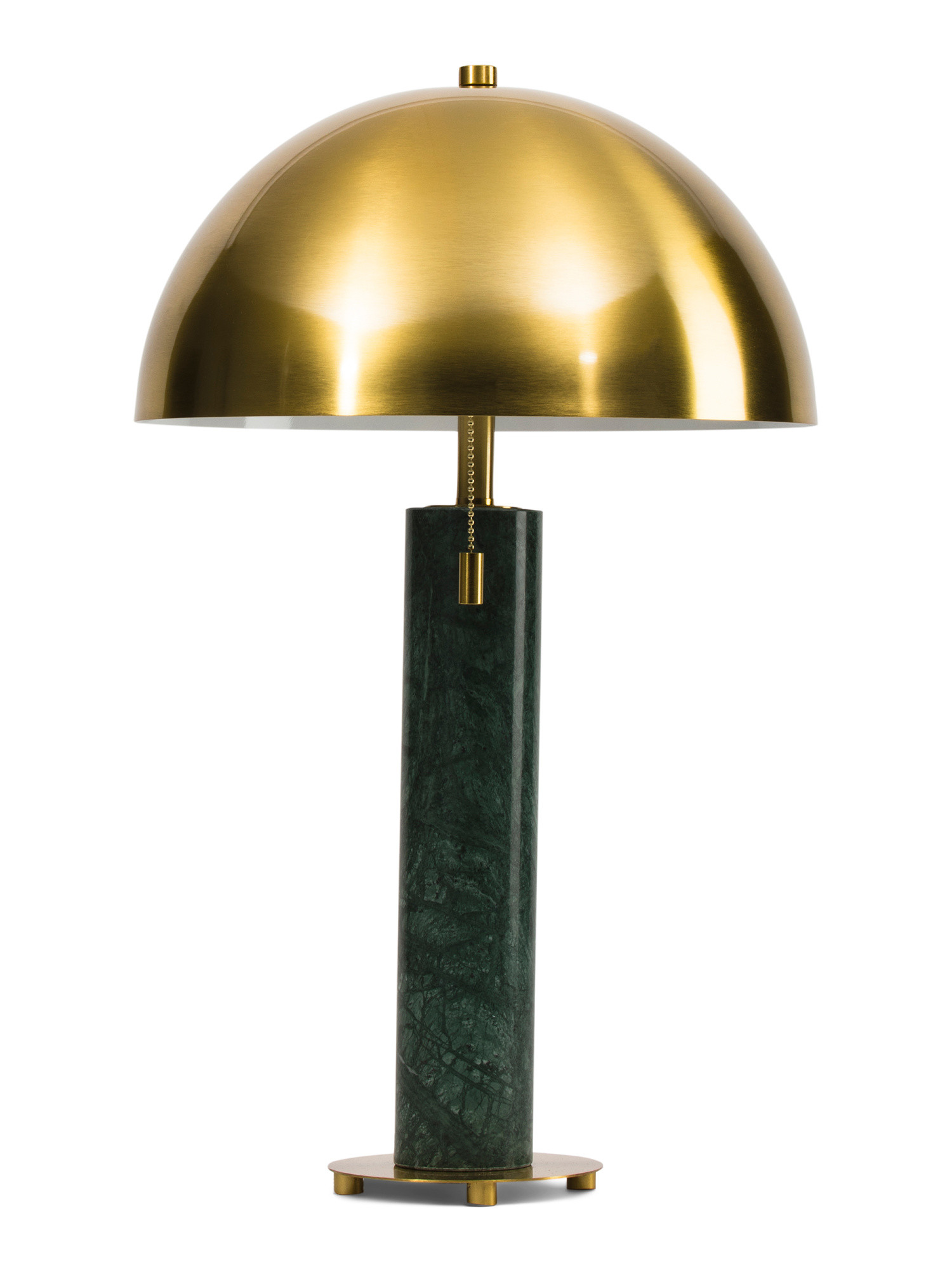 24in Marble Metal Dome Shade Double Pull Cord Table Lamp | TJ Maxx