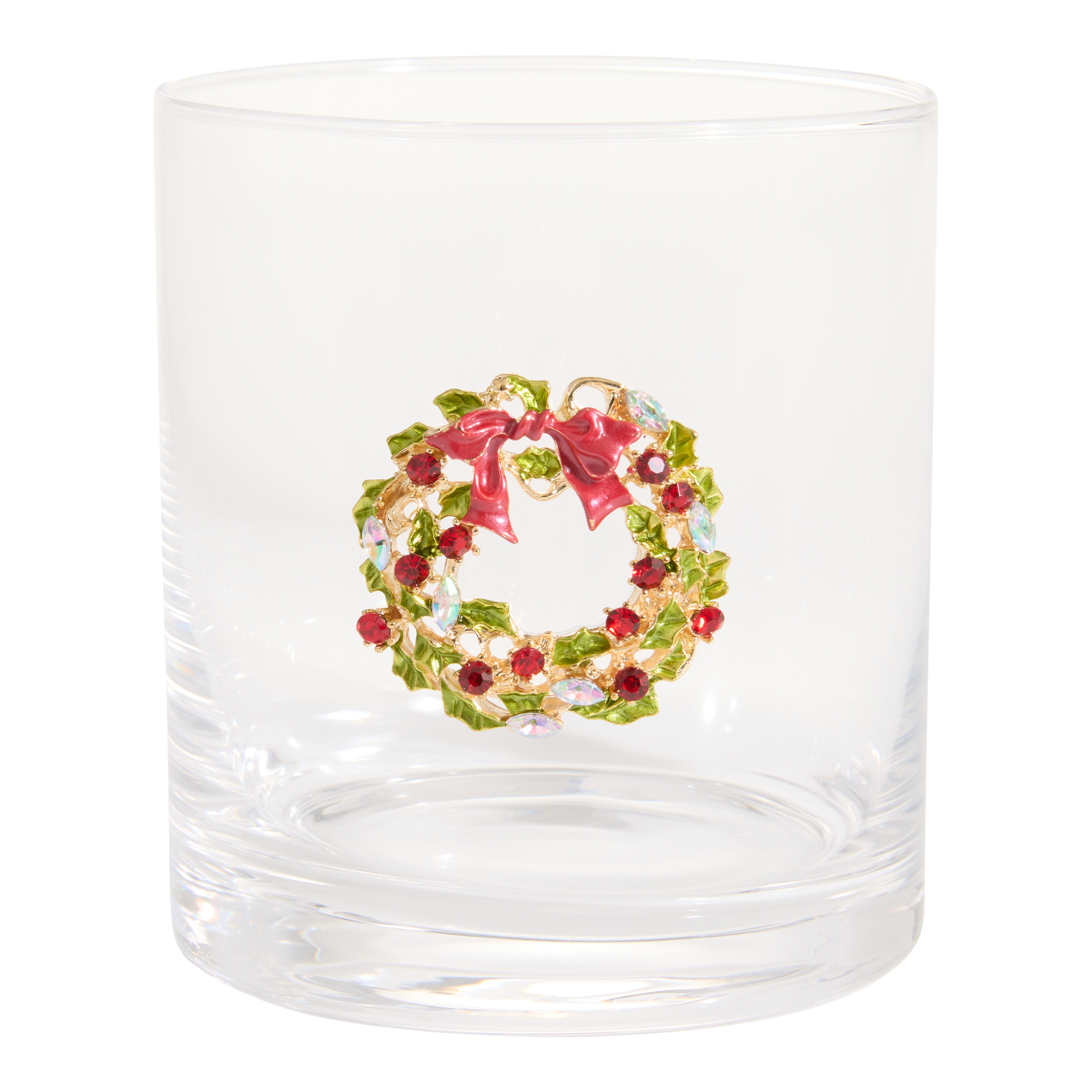 Charm Brooch Holiday Double Old Fashioned Glass | World Market