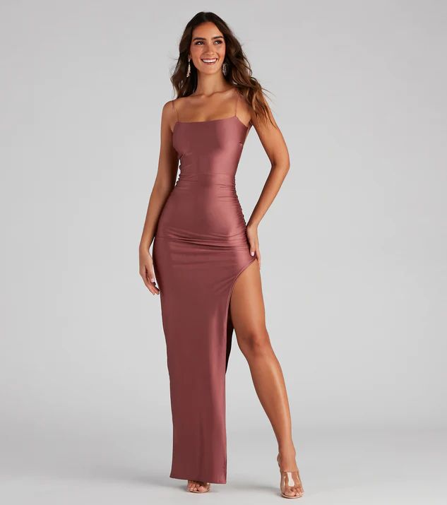 Michelle High-Slit Formal Dress | Windsor Stores