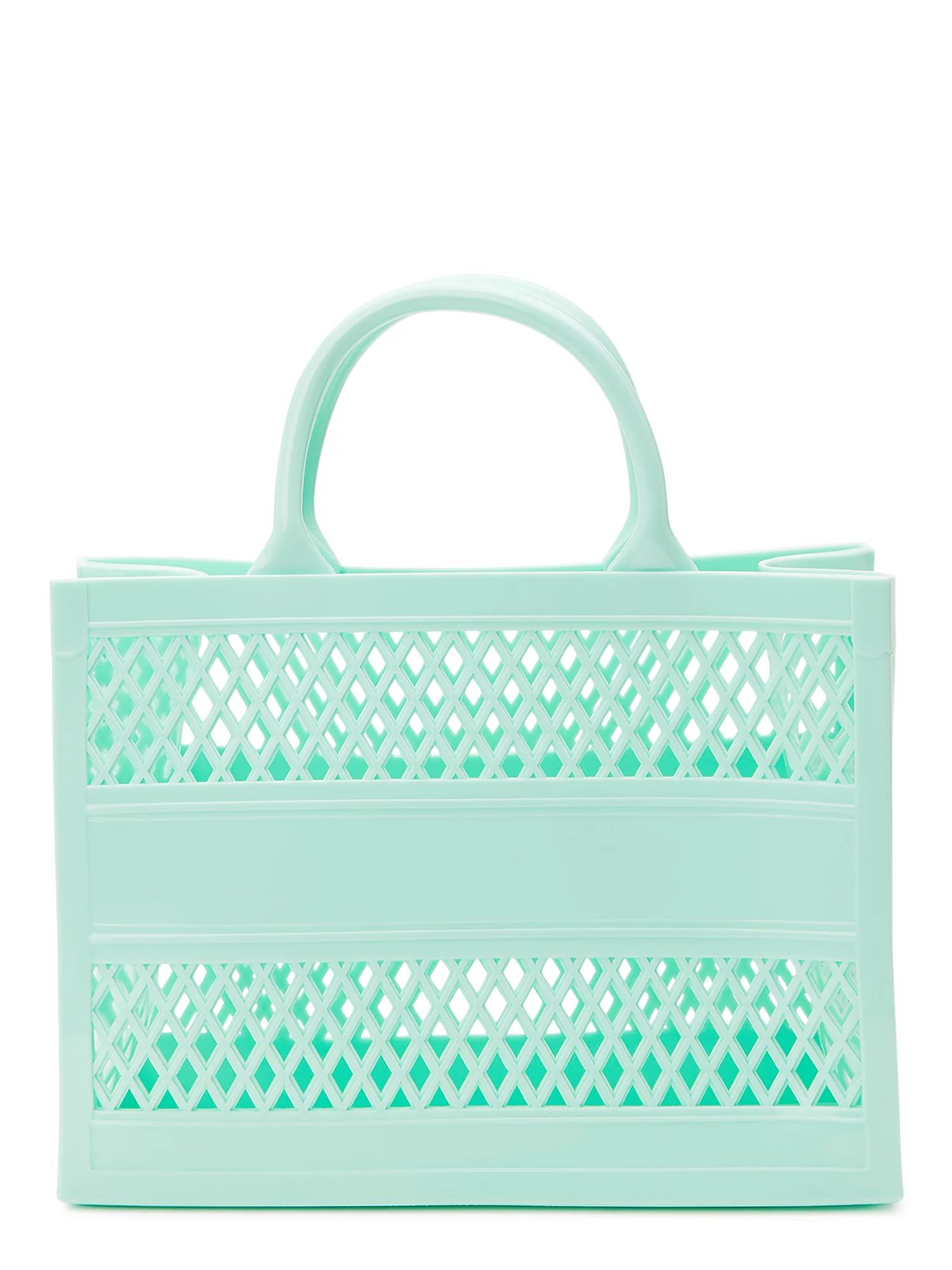 No Boundaries Women's Jelly Mini Tote Handbag Green | Walmart (US)