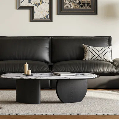 Luxe Marble French Solid Wood Coffee Table | Wayfair North America