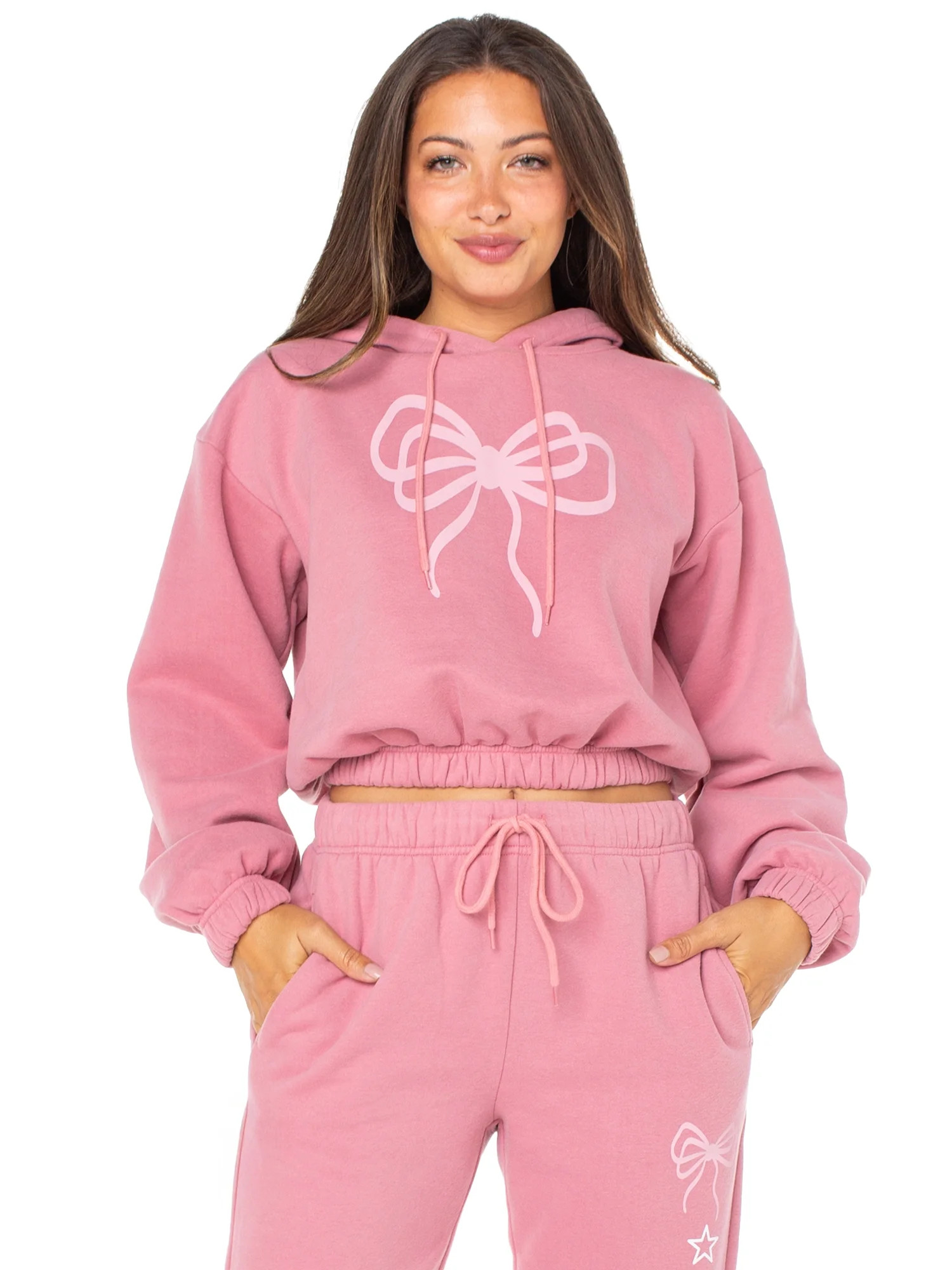 Celebrity Pink Women's and Women's Plus Fleece Pullover Sweatshirt, Sizes XS-4X | Walmart (US)