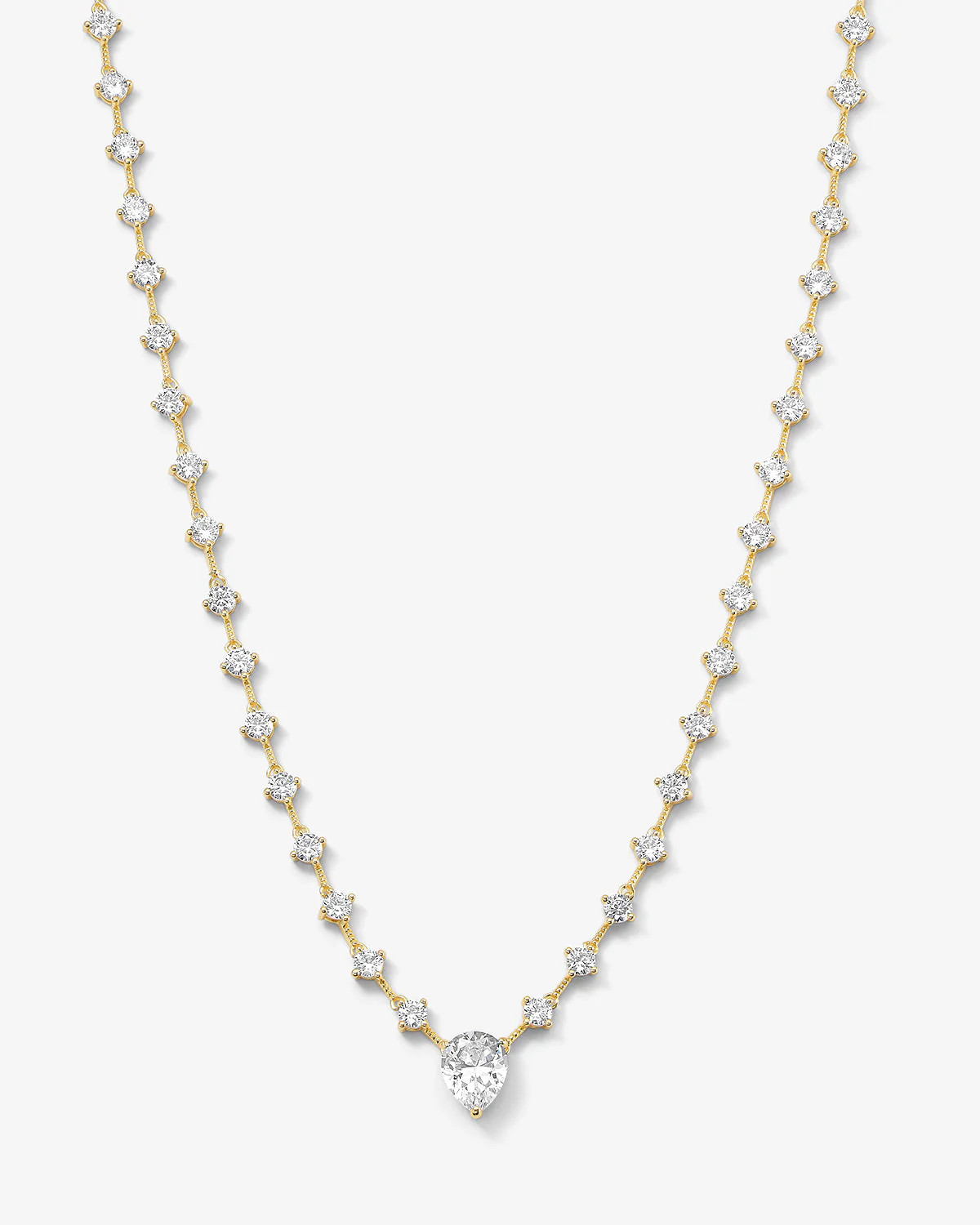 "Omg It's So Cute" Necklace - Gold|White Diamondettes | Melinda Maria Jewelry