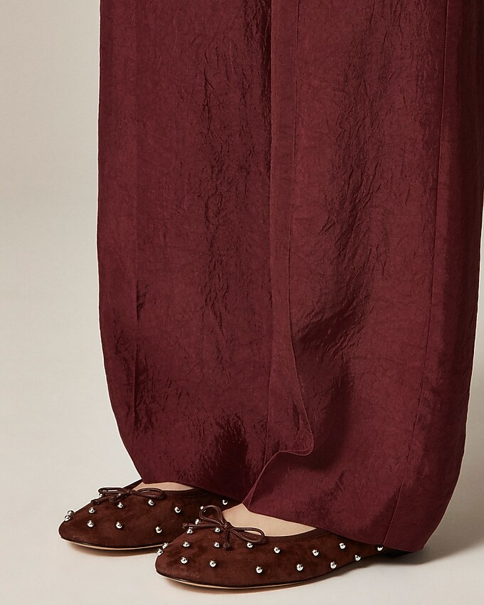 Andi ballet flats in beaded suede | J. Crew US