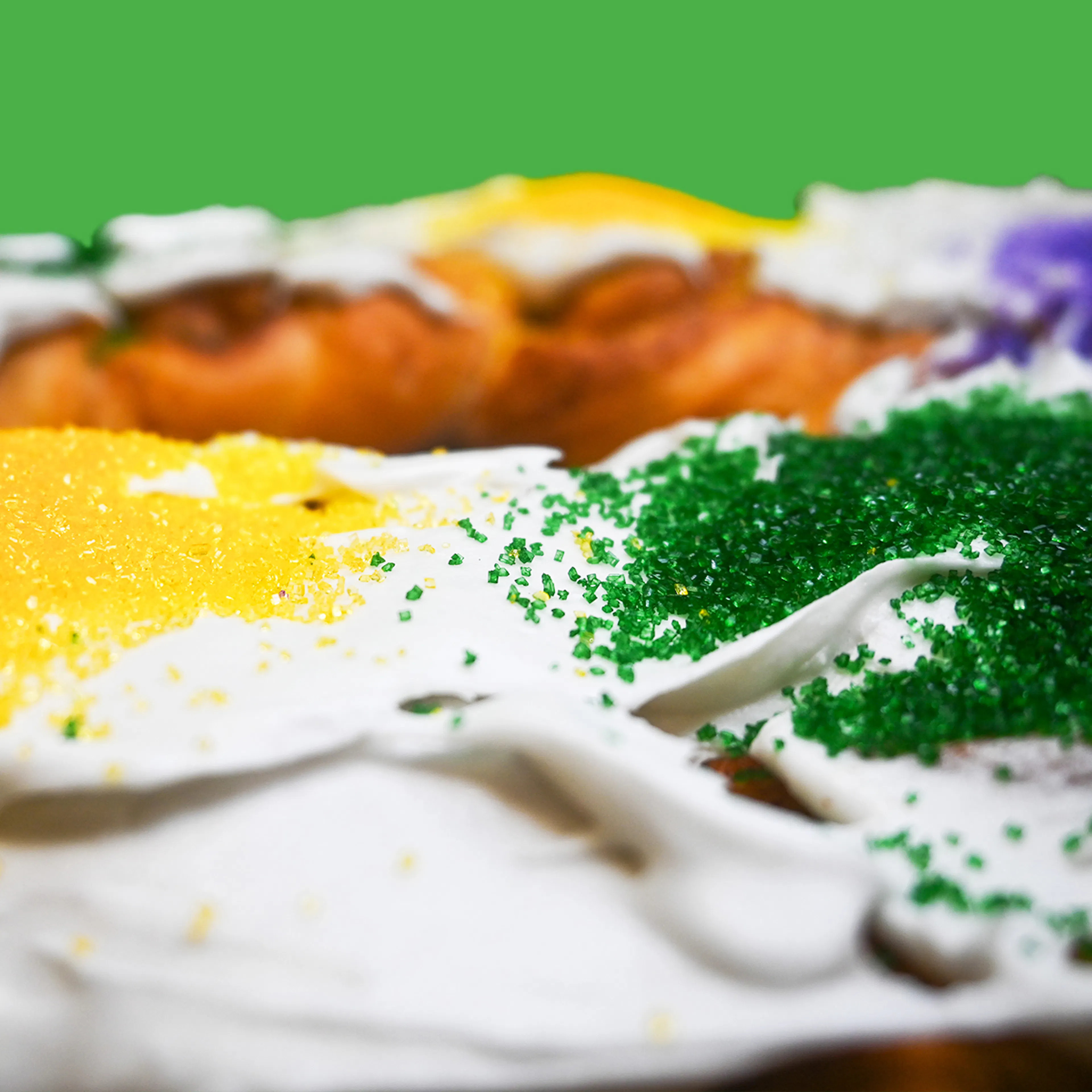 Cream Cheese Filled King Cake Kit by Caluda's King Cake | Goldbelly | Goldbelly