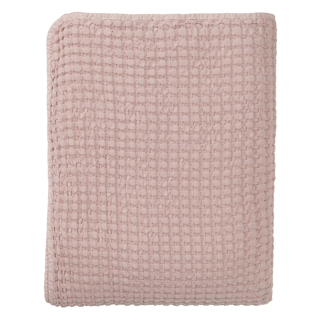 Veiros Cotton Quilt [Powder Pink] | URBANARA (EU)