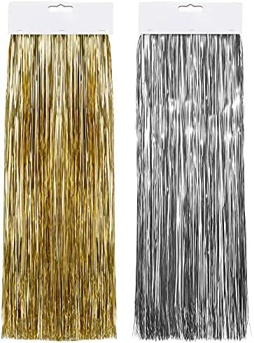 2500 Strands Christmas Tree Decorations Tinsel Garland Iridescent Tinsel Foil Fringe Icicles for ... | Amazon (US)