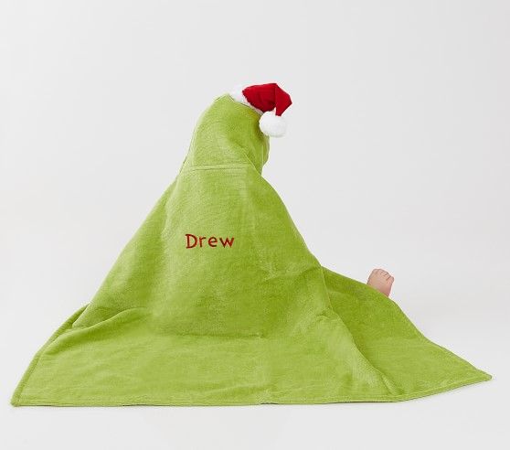 Dr. Seuss's The Grinch™ Baby Hooded Towel | Pottery Barn Kids