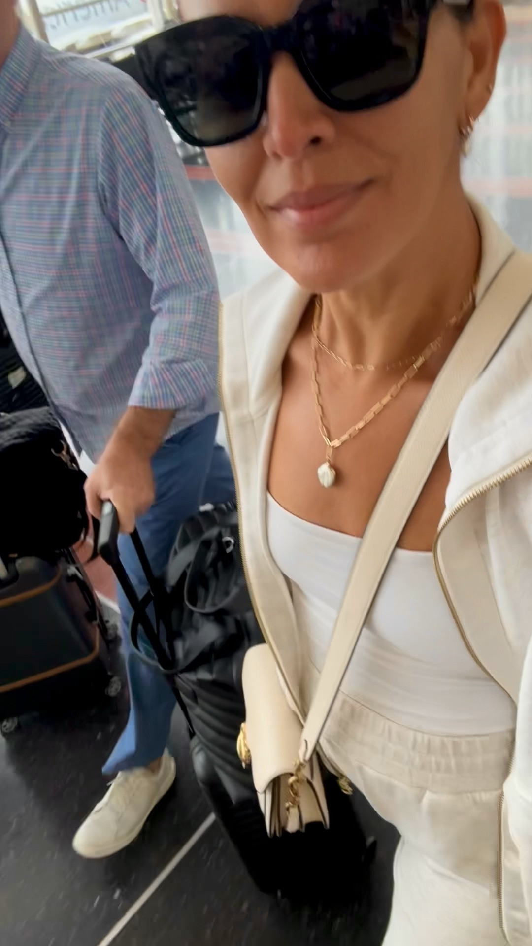 Travel outfit!! Super comfy! Wearing a size s in jacket, pants, and cami. 
Adding carry on and weekender luggage I use. 

#LTKSummerEdit 

#LTKTravel #LTKStyleTip #LTKSeasonal